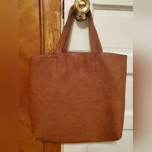 Splendid brown leather tote shoulder bag